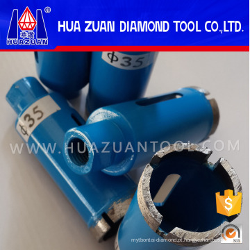 Diamond Core Drill Bits para vidro de mármore em granito